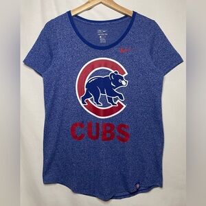 Nike MLB Chicago Cubs Athletic Cut Tee Size Small